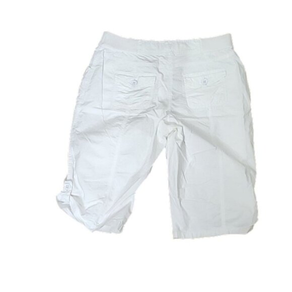Chico's Womens Bermuda Shorts white Mid-rise light weight 8 - Picture 2 of 7